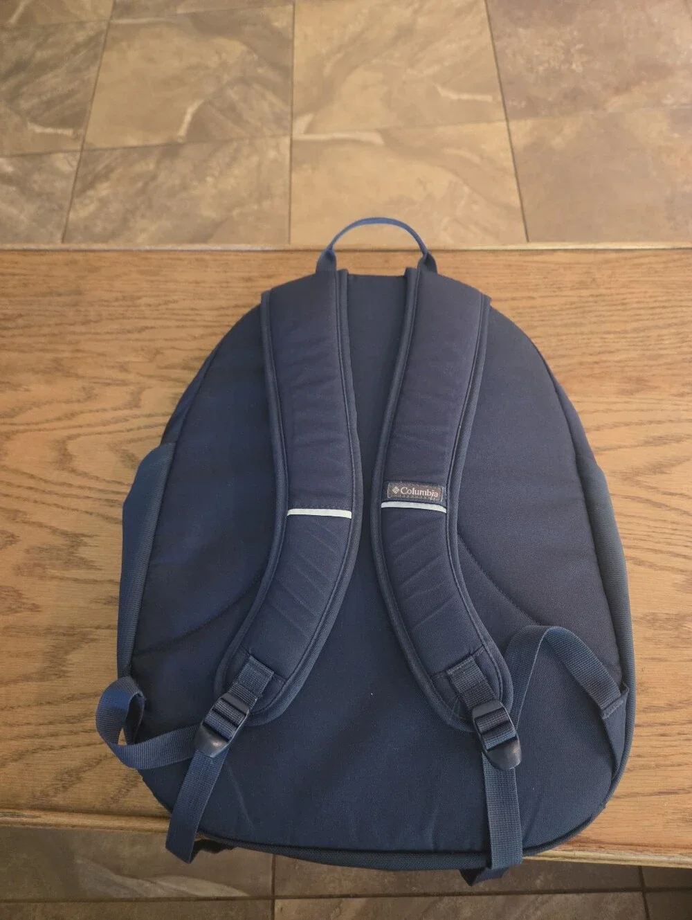Columbia Northport II Backpack Laptop Navy Burgundy Daypack Travel Hiking School